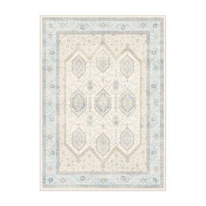 Ruggable -  5'x7' Washable Bridgerton Crown Affair Op Ivory/Blue